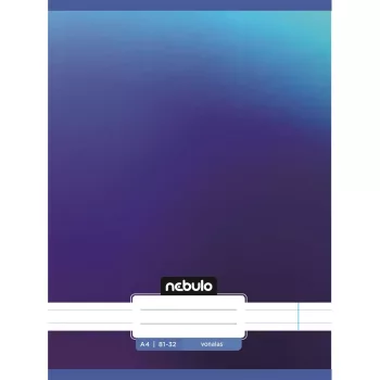   Füzet, A4, vonalas, 81-32, Monochrome és Gradient minták II., 12 db/csomag Nebulo