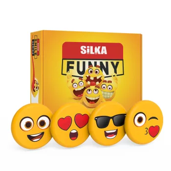 Radír, smile-nagy, 36 db/display, Silka