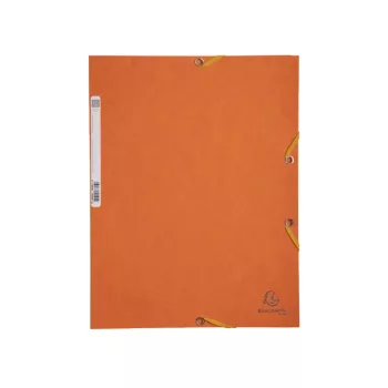 Gumis mappa karton prespán A/4 Exacompta narancssárga