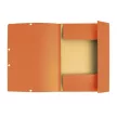 Gumis mappa karton prespán A/4 Exacompta narancssárga