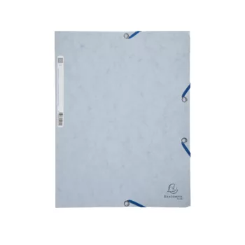 Gumis mappa karton prespán A/4 Exacompta világosszürke