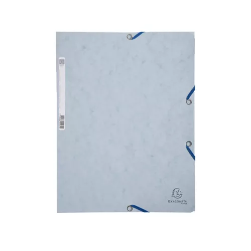 Gumis mappa karton prespán A/4 Exacompta világosszürke