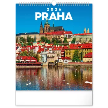 Falinaptár képes 300x340mm Prague Realsystem 2026.