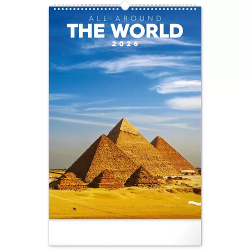 Falinaptár képes 330×460mm All Around the World Realsystem 2026.