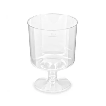 Pohár 2 dl műanyag talpas 10 db/csomag