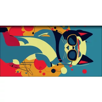   Zsebnaptár Colors fekvő heti, fehér lapokkal Astro Cat Dayliner 2025.