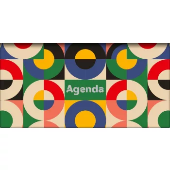   Zsebnaptár Colors fekvő heti, fehér lapokkal Retro Dayliner 2025.