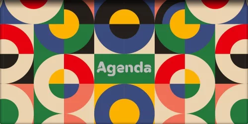 Zsebnaptár Colors fekvő heti, fehér lapokkal Retro Dayliner 2025.