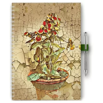   Határidőnapló InSpiral A5 heti, fehér lapokkal Bloom Dayliner 2025.