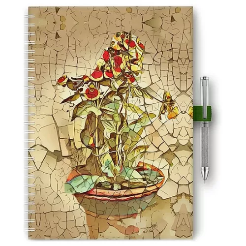 Határidőnapló InSpiral A5 heti, fehér lapokkal Bloom Dayliner 2025.