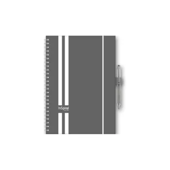   Határidőnapló InSpiral A5 heti, fehér lapokkal GT szürke-fehér Dayliner 2026.