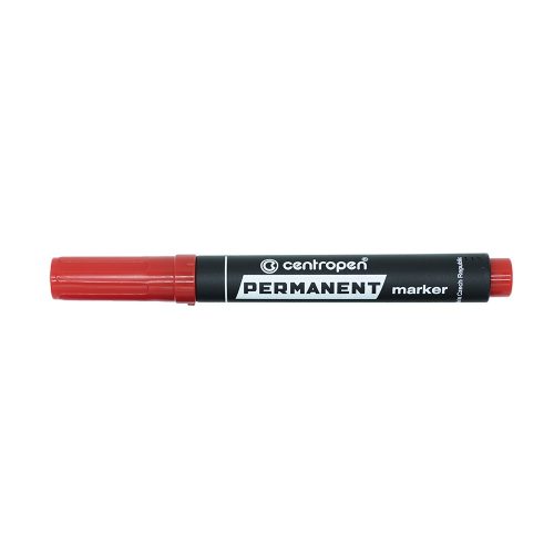 Permanent marker CENTROPEN 8576 vágott végű, 1-4,6 mm, piros