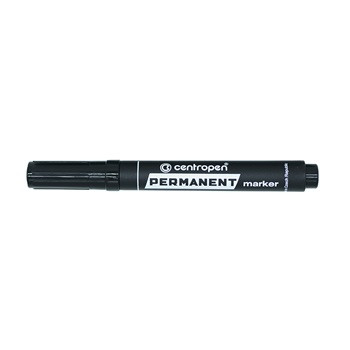 Permanent marker CENTROPEN 8576 vágott végű, 1-4,6 mm, fekete