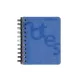 Spirálfüzet A/4 140 lap PP borító kék Donau kockás