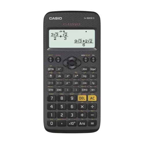 Számológép tudományos 379 funkcióss Casio FX 82 CE X  fekete