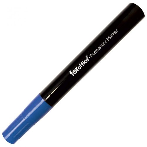 Permanent marker FOROFFICE, kerek végű, 1,5-3mm, kék