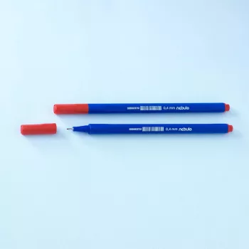   Rostirón, tűfilc 0,4mm, háromszög test Nebulo 722-B, piros
