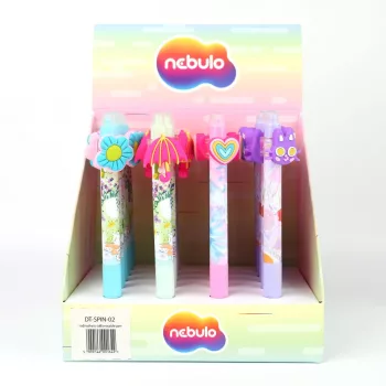   Zseléstoll radírozható, nyomógombos, tavaszi csecsebere 24 db/display Nebulo