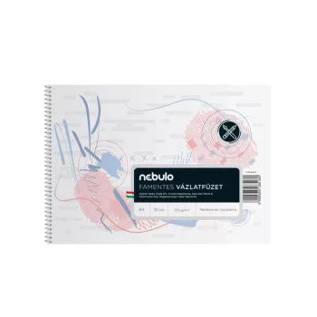 Vázlatfüzet B4, spirálos, 120g, Nebulo