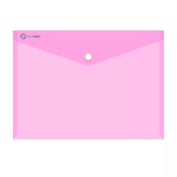   Irattartó tasak A4, PP patentos Bluering® transzparens pink