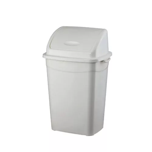Szemetes kuka billenő fedéllel műanyag 4 literes fehér UP114