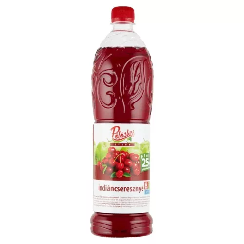 Gyümölcsszörp 1l, indiáncseresznye Pölöskei