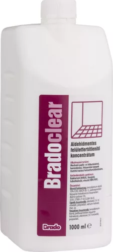 Felületfertőtlenítő koncentrátum aldehidmentes 1 liter BradoClear 22