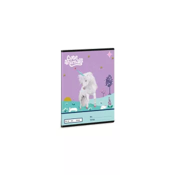 Füzet iskolai A5, 32lap, sima 20-32 UNICORN 10db/csomag