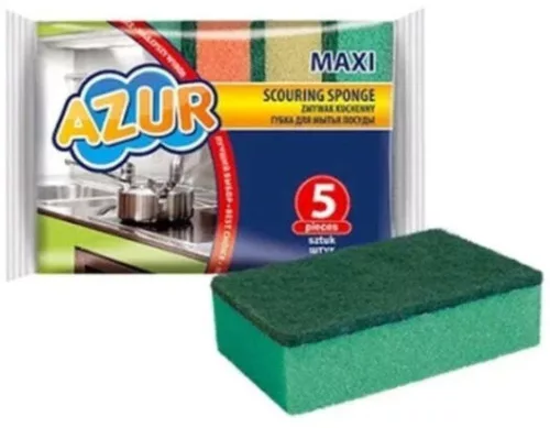 Mosogatószivacs 5 db/csomag Azur Maxi_York