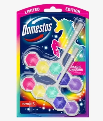 WC illatosító 2 x 50 g rúd Power5 Domestos Magic Unicorn