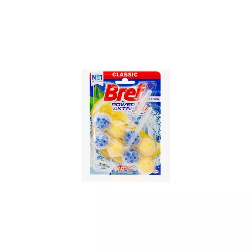 WC illatosító 2 x 50 g golyós Power Aktiv Bref Lemon