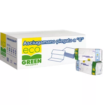   Kéztörlő 1 rétegű C hajtogatású újrahasznosított 150 lap/csomag 24 csomag/karton Paperdi ecogreen_AC.351/C