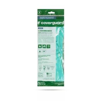 Gumikesztyű nitril vegyszerálló S_Coverguard zöld