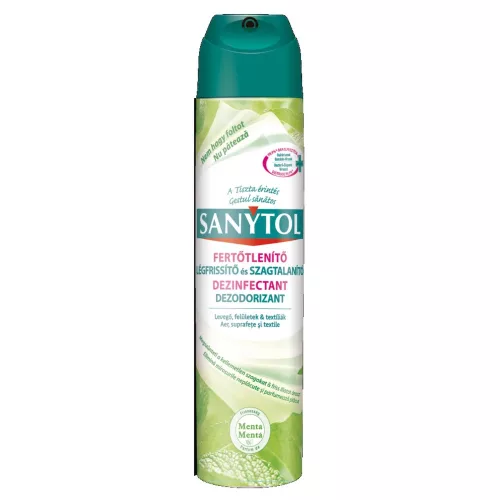 Fertőtlenítő légfrissítő 300 ml aerosol Sanytol Menta