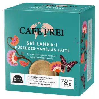  Kávékapszula, Dolce Gusto kompatibilis, Cafe Frei Srí Lanka-i fűszeres-vaníliás latte 9db kapszula