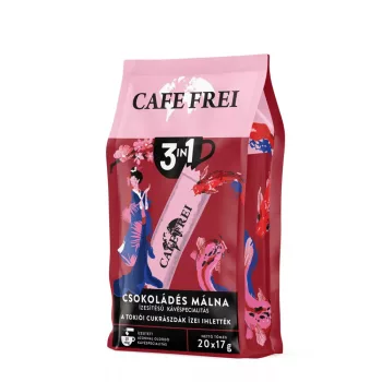   Kávé instant, 20 x 17g, 3in1 Cafe Frei Tokiói csokoládés málna