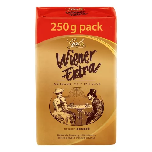 Kávé őrölt, 250g, Gala Wiener E x tra 