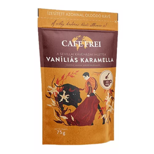 Kávé instant, 75g, Cafe Frei Vaníliás karamella