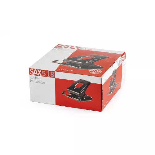 Lyukasztó 40 lap SAX 518 piros 