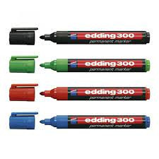 Permanent marker 1,5-3mm kerek EDDING 300 4 klf.szín 