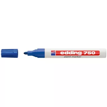 LAKKMARKER 750 KEREK HEGY 2-4MM KÉK EDDING