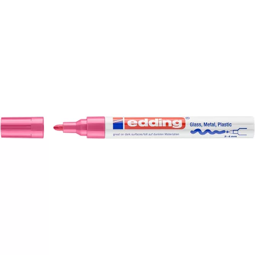 LAKKMARKER 750 KEREK HEGY 2-4MM RÓZSA EDDING