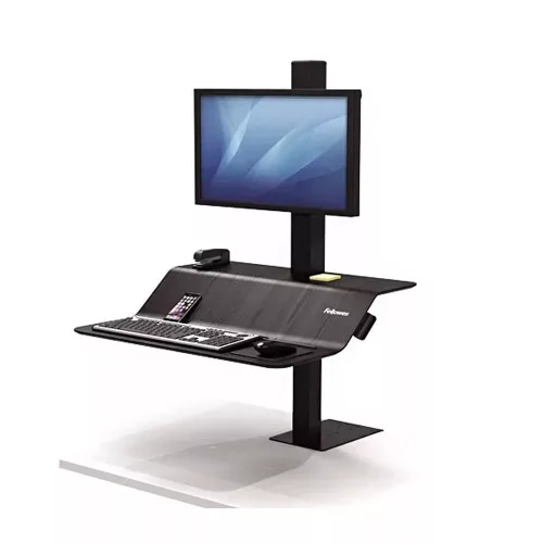 Munkaállomás ülő-álló,  FELLOWES, Lotus VE, egy monitorhoz