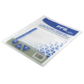   Genotherm lefűzhető, A4 40 micron narancsos PPB EXTRA 100 db/csomag