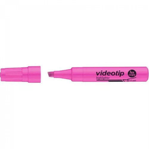 Szövegkiemelő 1-4mm VIDEOTIP ICO 25 db /doboz rózsaszín