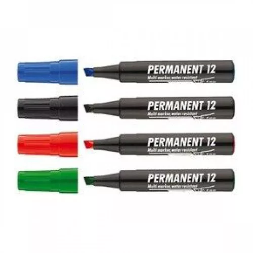 Permanent marker 1-4mm vágott ICO 12 kék 