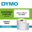 Dymo etikett LW nyomtatóhoz 54x101mm fehér EREDETI 220 db etikett/doboz