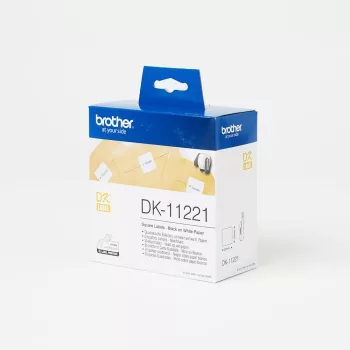   Brother DK11221 etikett 23x23mm 1000 db etikett/doboz fekete/fehér