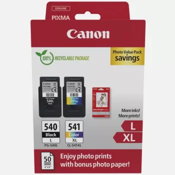  Canon PG540L + CL541XL tintapatron + 50 db GP501 10x15 fényes fotópapír multipack ORIGINAL