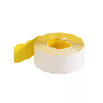   Árazószalag 25x16mm, stancolt 10 tekercs/csomag, Bluering®, sárga